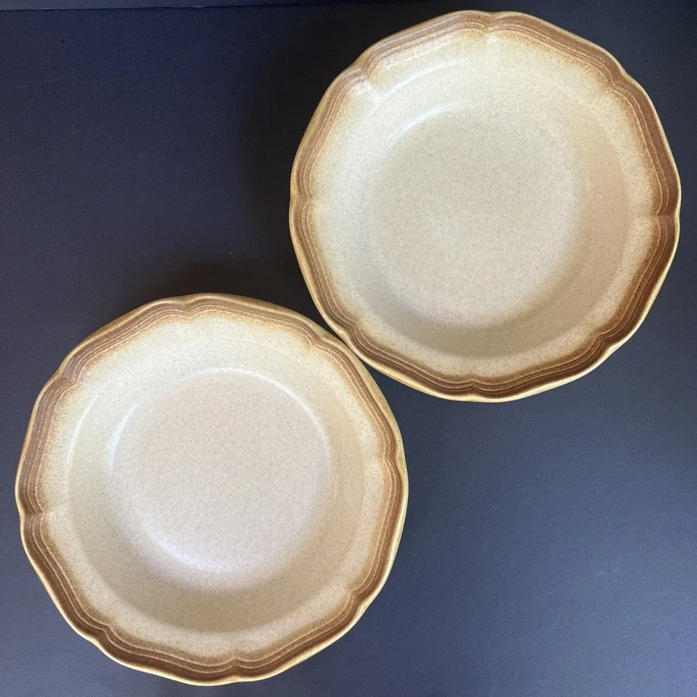 VTG Mikasa Whole Wheat E8000 Soup Salad Bowls 8.25
